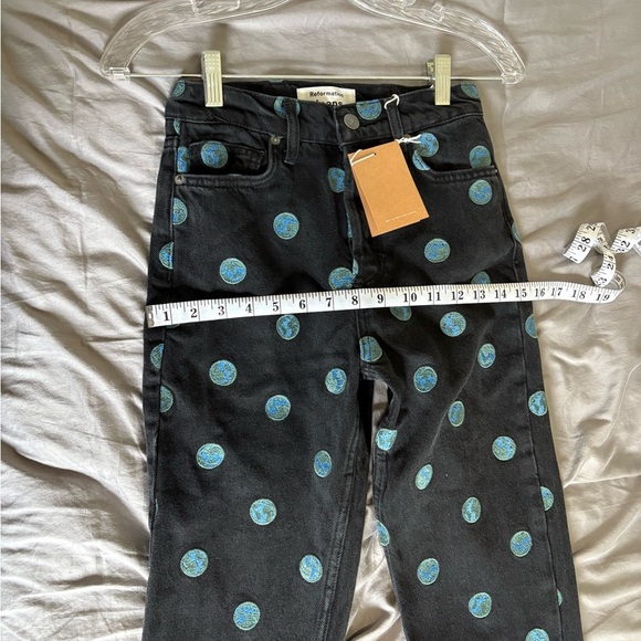 Reformation Earthy Garden Girl Jeans Size 23 - Picture 5 of 6